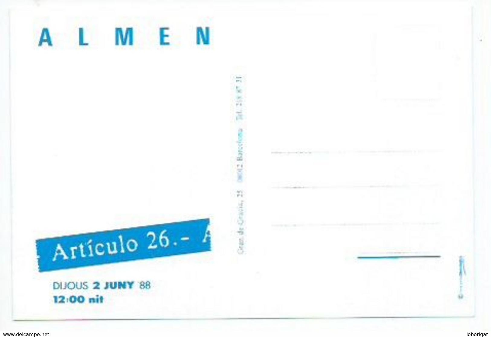 ALMEN.- AÑO 1988 - Inaugurazioni