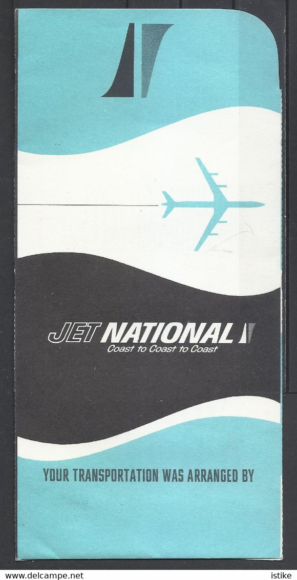 United States, New-York(JFK) - Miami,  Boarding Pass, 1965. - World