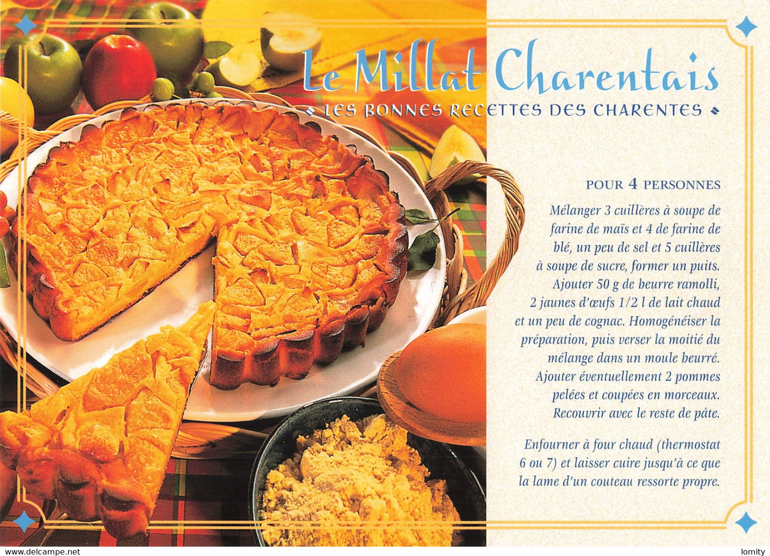 Recette De Cuisine CPM Le Millet Charentais Les Bonnes Recettes Des Charentes éditions Jack - Recettes (cuisine)