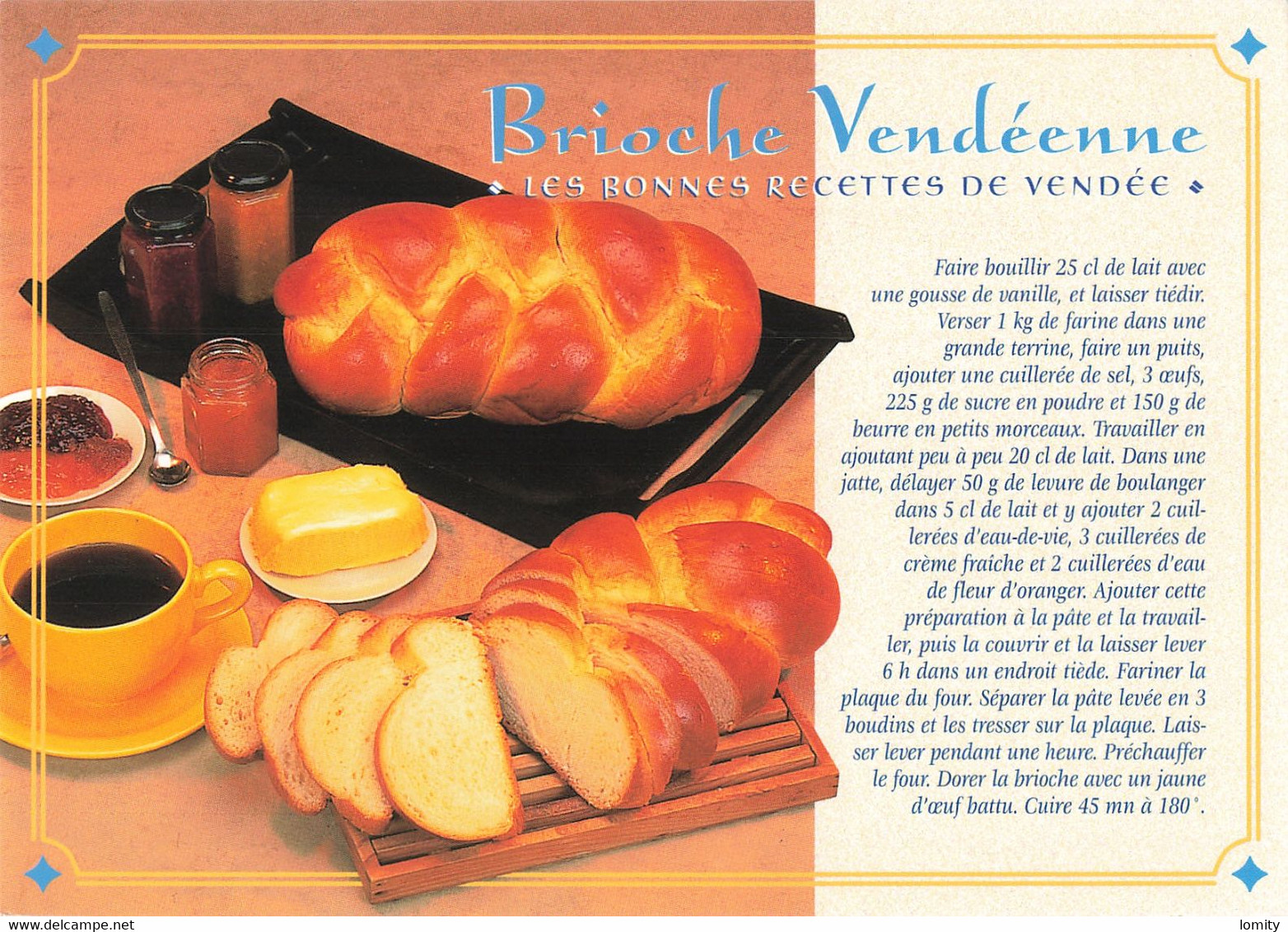 Recette De Cuisine CPM Brioche Vendéenne Les Bonnes Recettes De Vendée Gastronomie De Vendée éditions Jack - Recettes (cuisine)