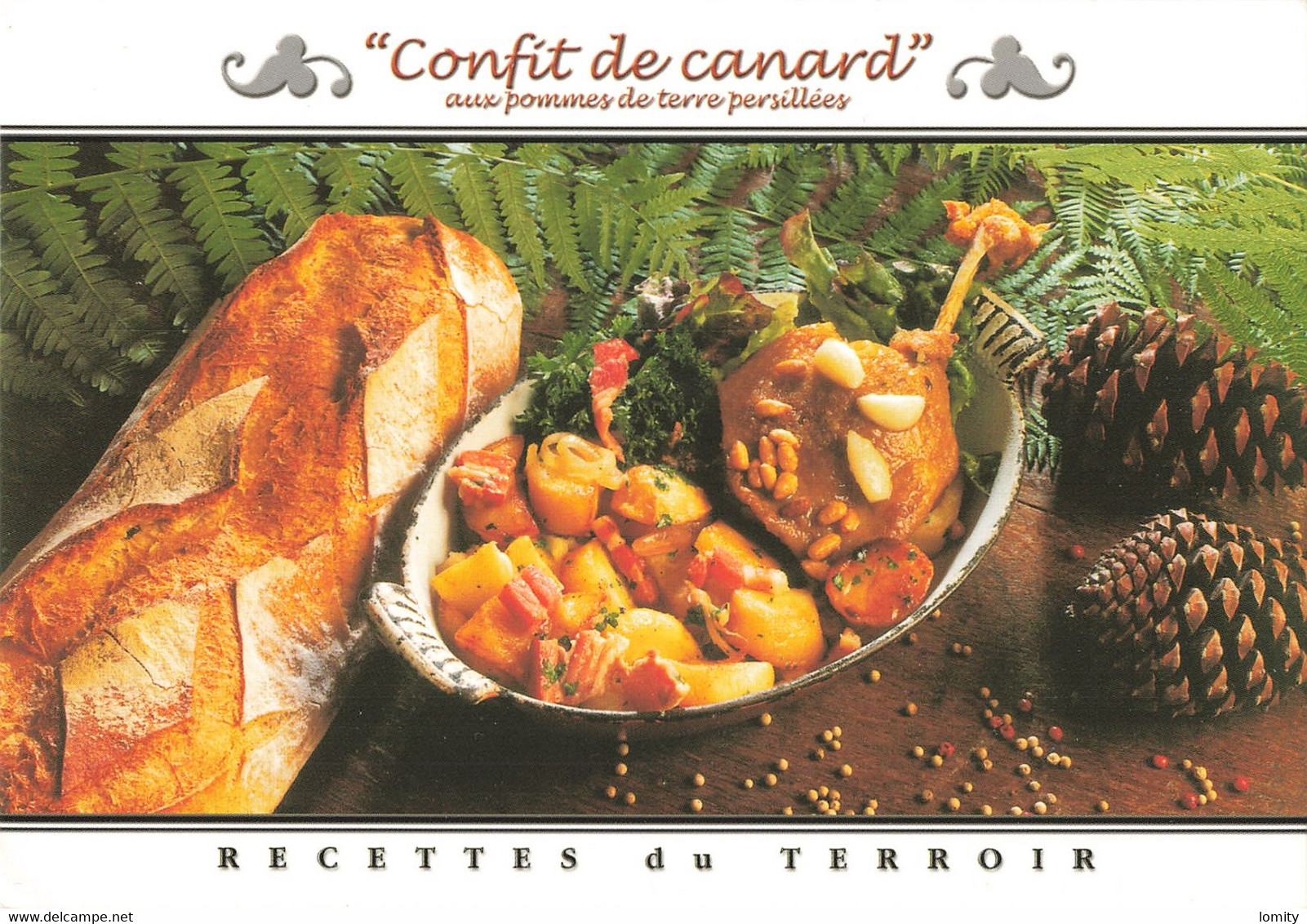 Recette De Cuisine CPM Confit De Canard Aux Pommes De Terre Persillées , éditions René Recettes Du Terroir N°20002 - Recettes (cuisine)