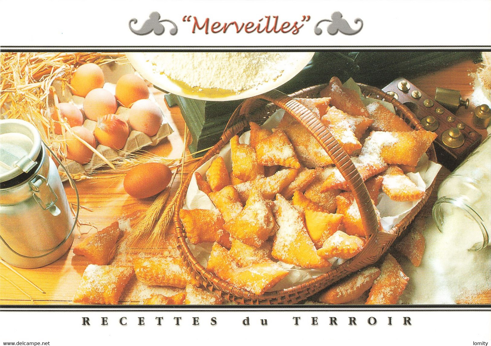 Recette De Cuisine CPM Merveilles , éditions René Recettes Du Terroir N°20015 - Recettes (cuisine)