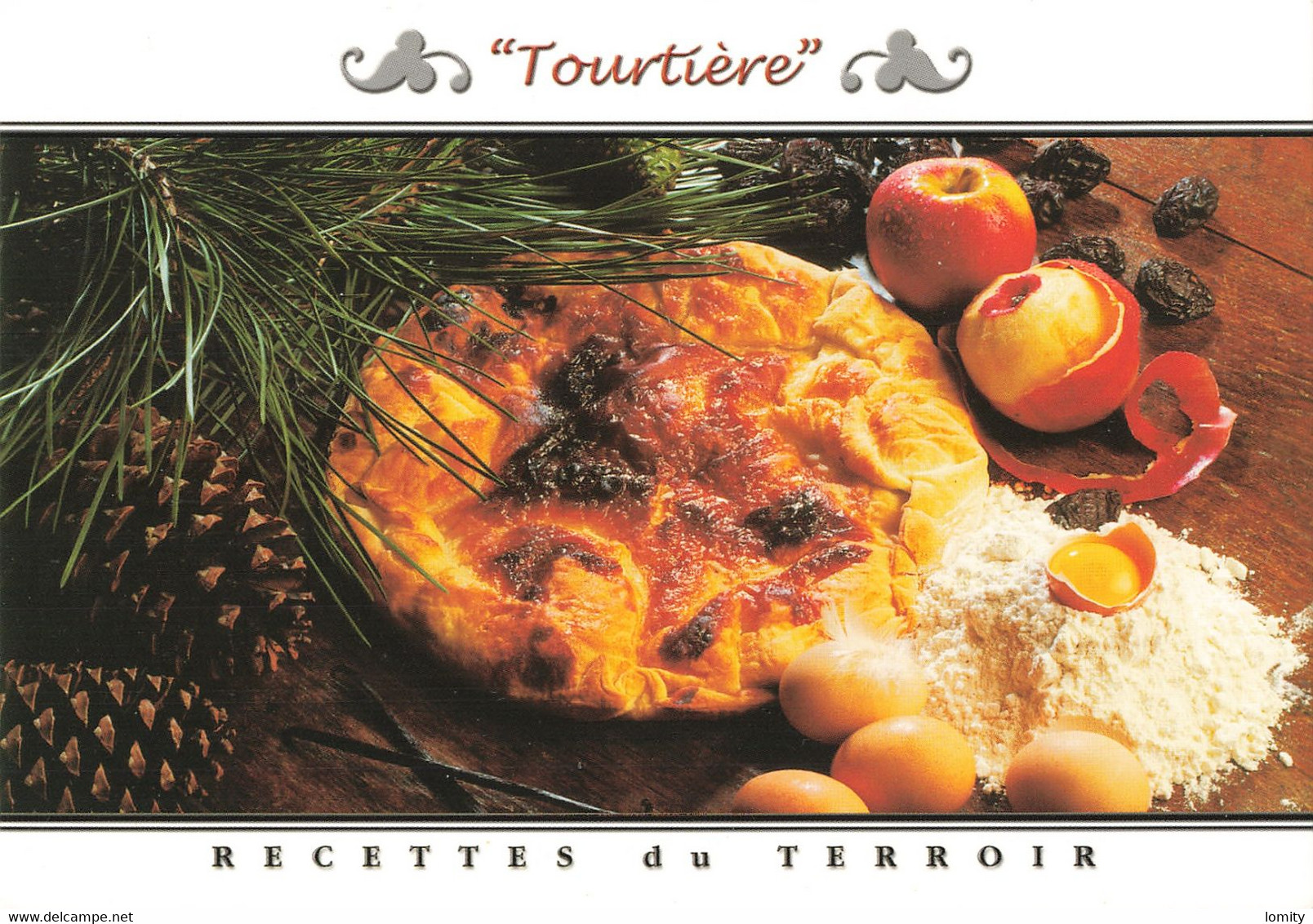 Recette De Cuisine CPM Tourtiere , éditions René Recettes Du Terroir N°20028 - Recettes (cuisine)