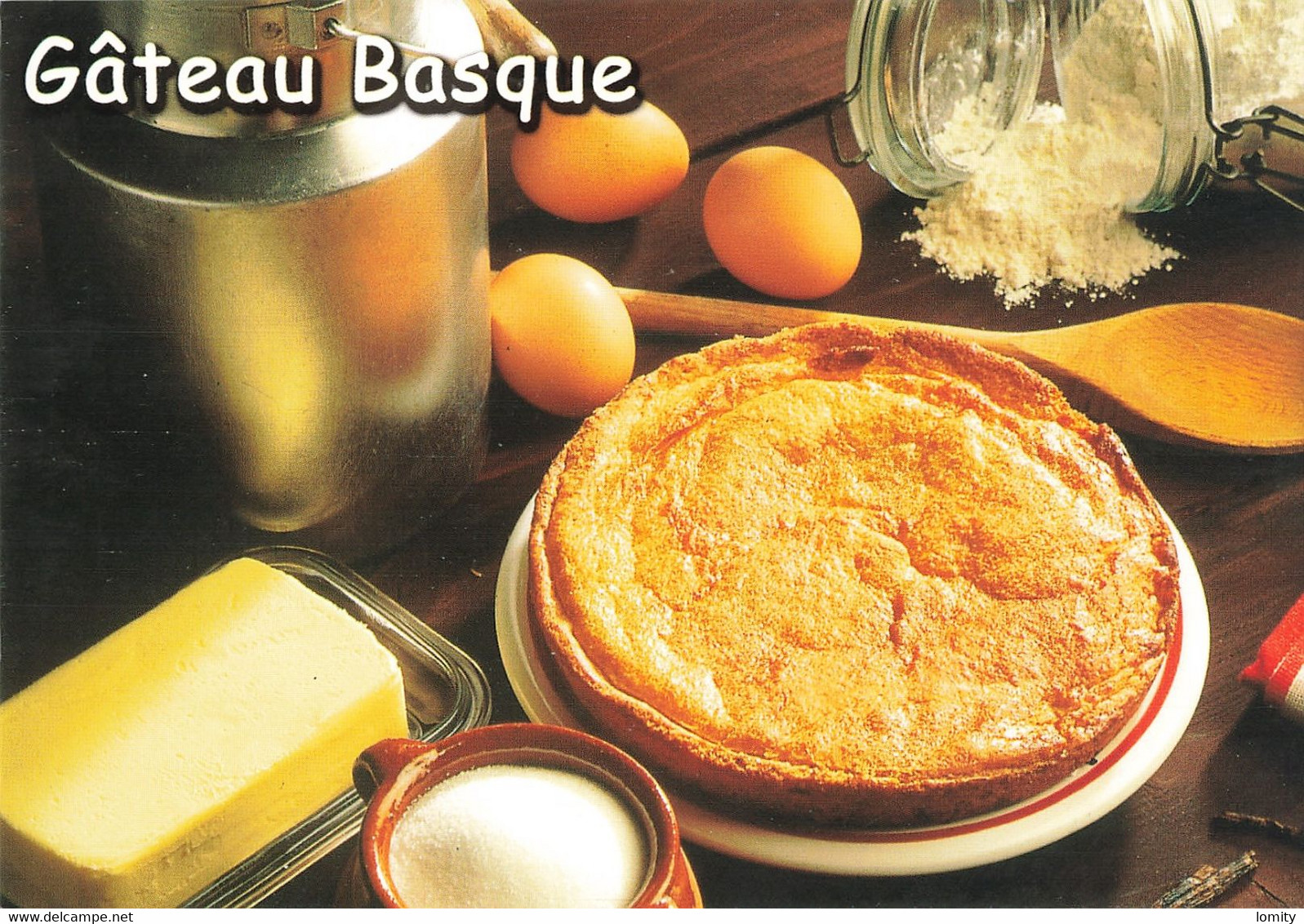 Recette De Cuisine CPM Gateau Basque Les Délices Du Pays Basque , édition Alys N°12 - Recettes (cuisine)