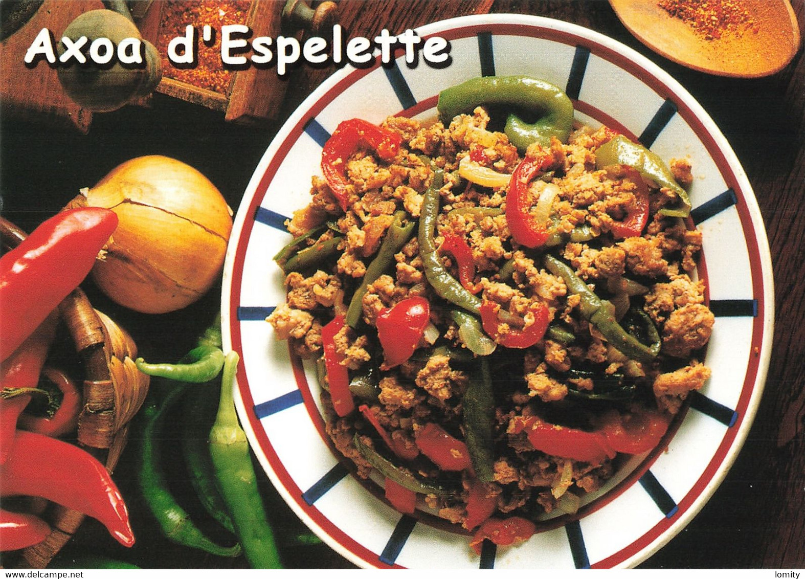 Recette De Cuisine CPM Axoa D' Espelette Les Délices Du Pays Basque , édition Alys N°33 - Recettes (cuisine)