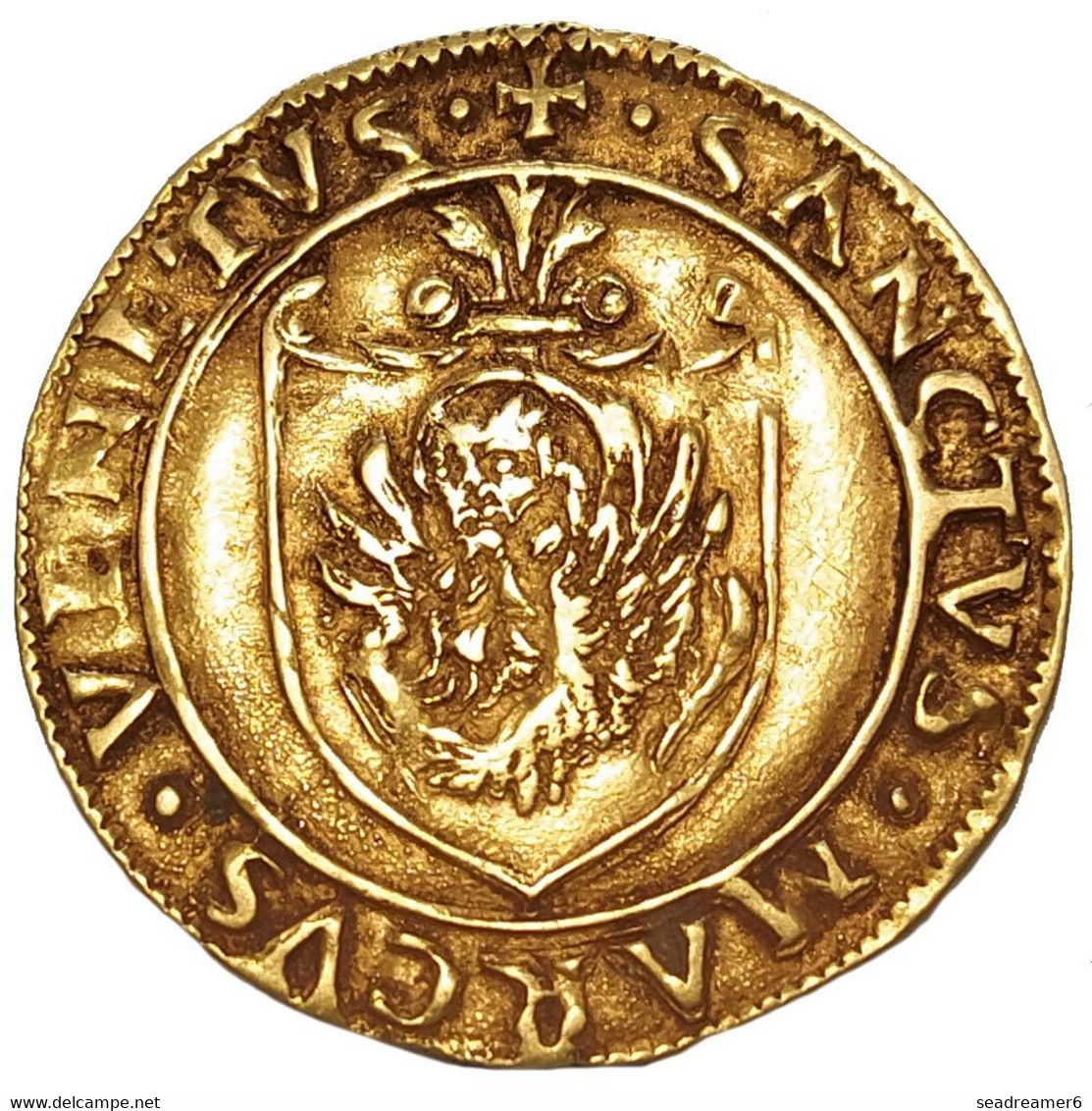 Pièce Italienne Or - République De Venise - Andrea Gritti - Scudo D'oro - 1523-1539 AD - Venise - Monnaies Féodales