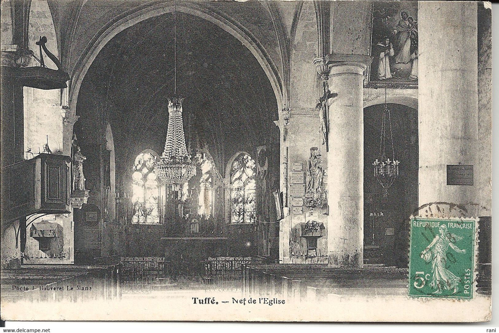 72-SARTHE- Tuffé "nef De L'église " - Tuffe