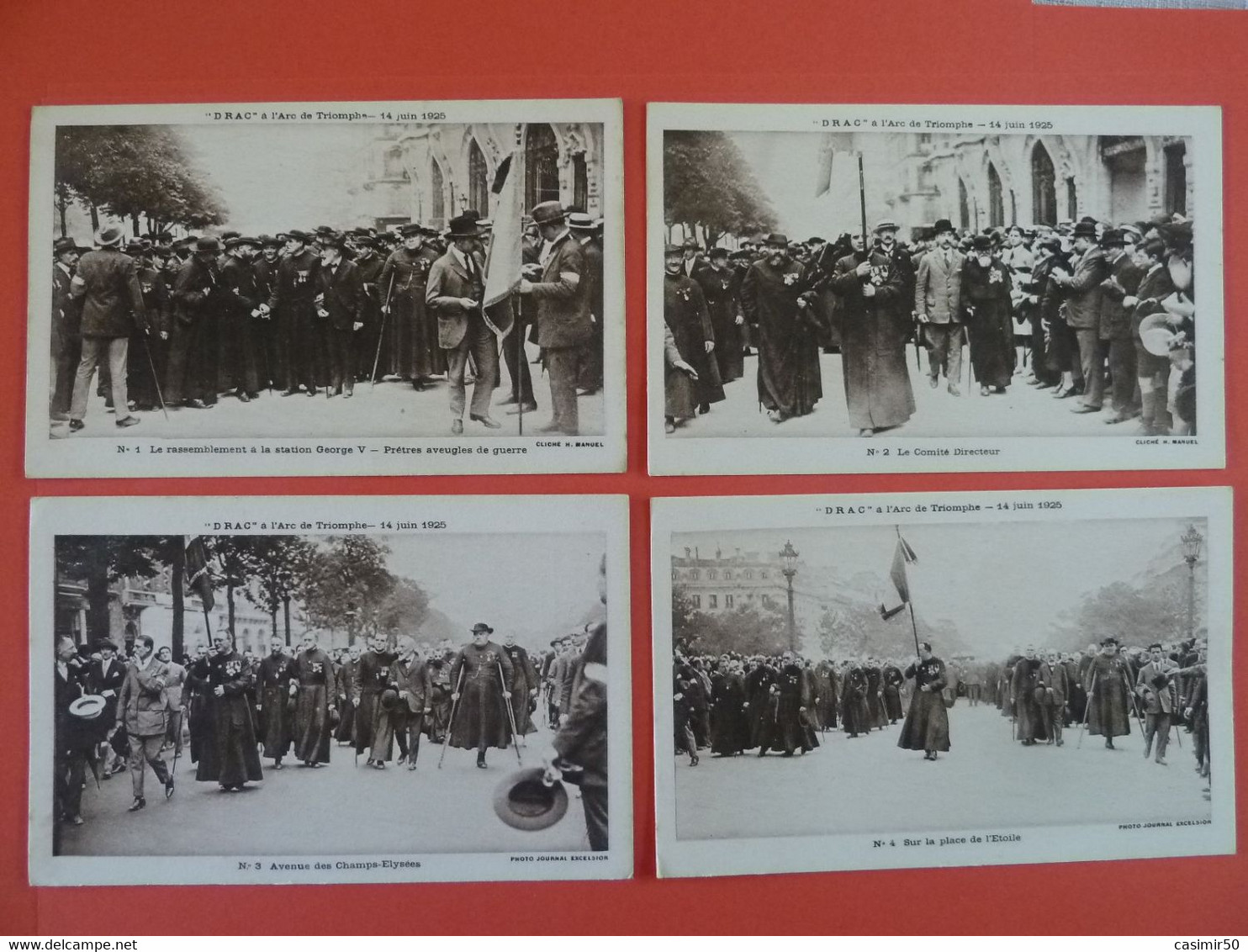 DRAC A L'ARC DE TRIOMPHE  14 JUIN 1925 - Manifestations