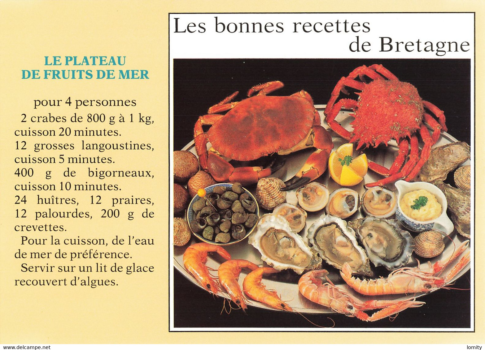 lot 12 cartes postales recette de cuisine CPM far breton kouign aman teurgoule potée soupe caillou huitres au cidre