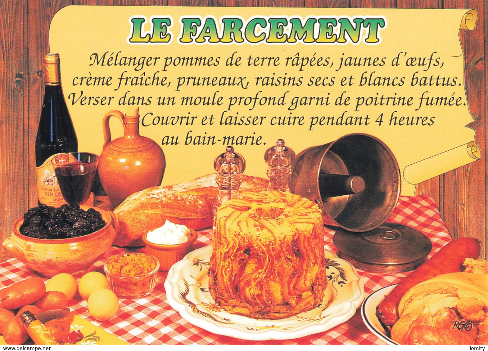 Recette De Cuisine CPM Le Farcement - Recettes (cuisine)