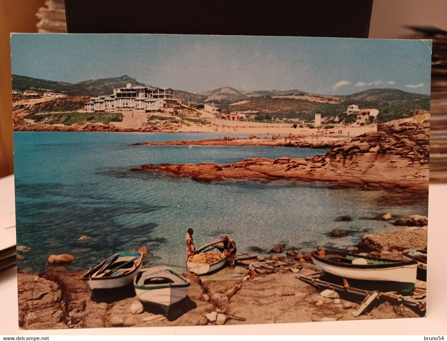 Cartolina Carloforte Provincia Sud Sardegna La Caletta, Hotel Baia D'Argento Anni 70 - Cagliari