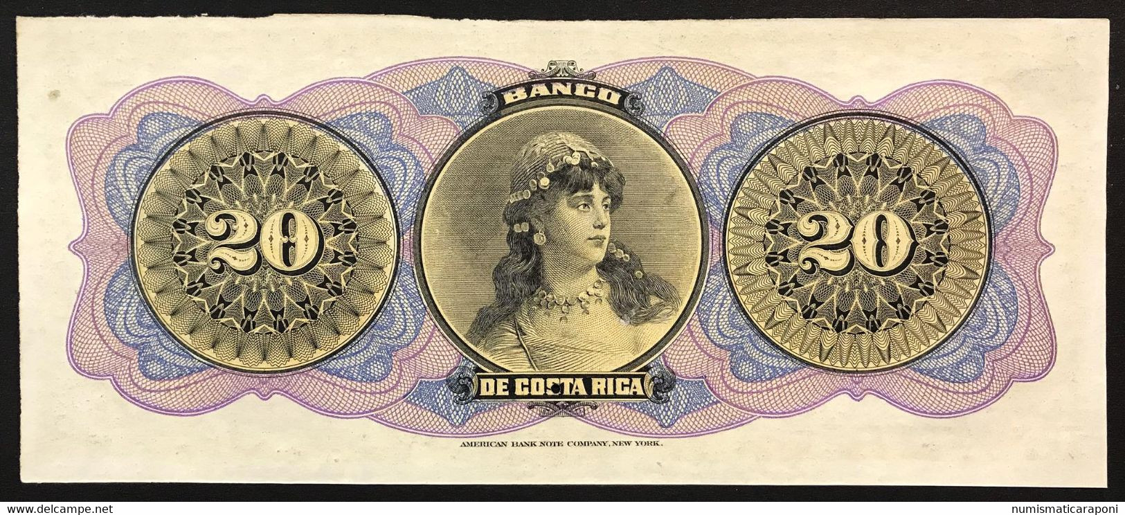 Banco De Costa Rica 20 Pesos 1899 Pick#S165r   LOTTO 3869 - Costa Rica