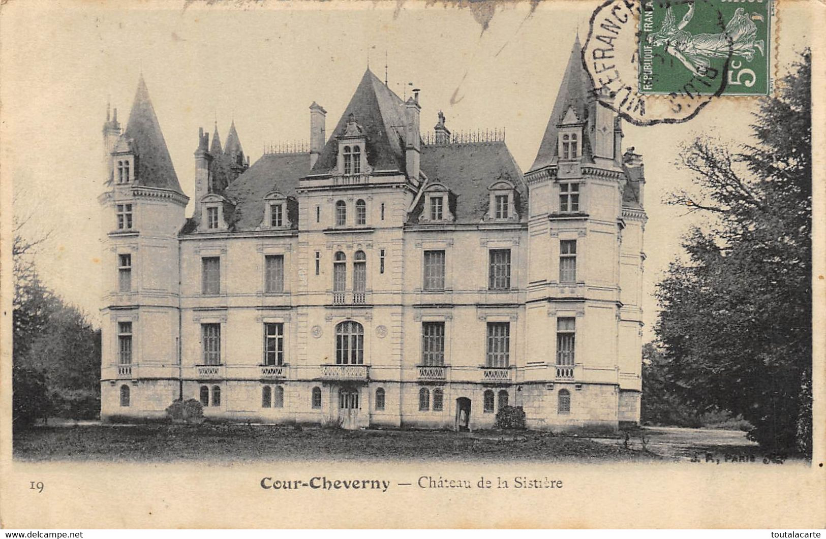 CPA 41 COUR CHEVERNY CHATEAU DE LA SISTIERE - Cheverny