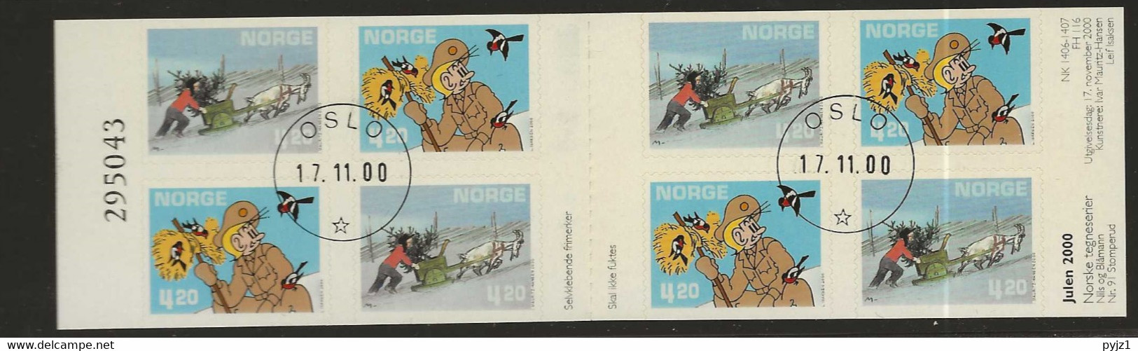 2000 USED Norway, Booklet Mi 1362-63 - Gebraucht