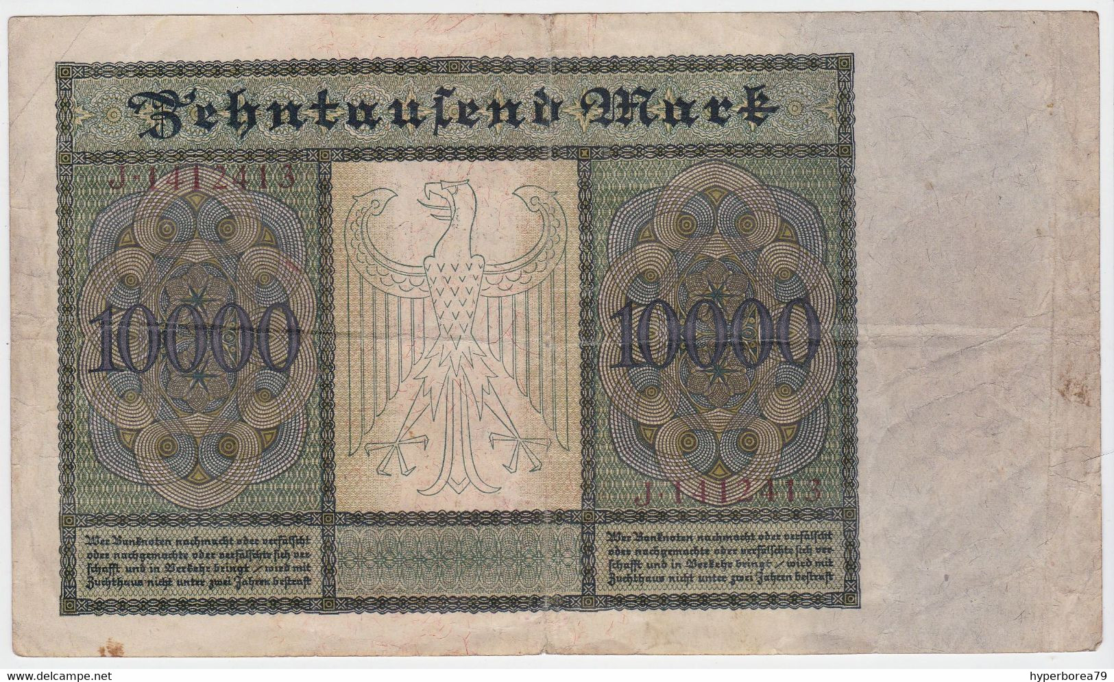 Germany P 70 - 10.000 Mark 19.1.1922 - Fine - 10000 Mark