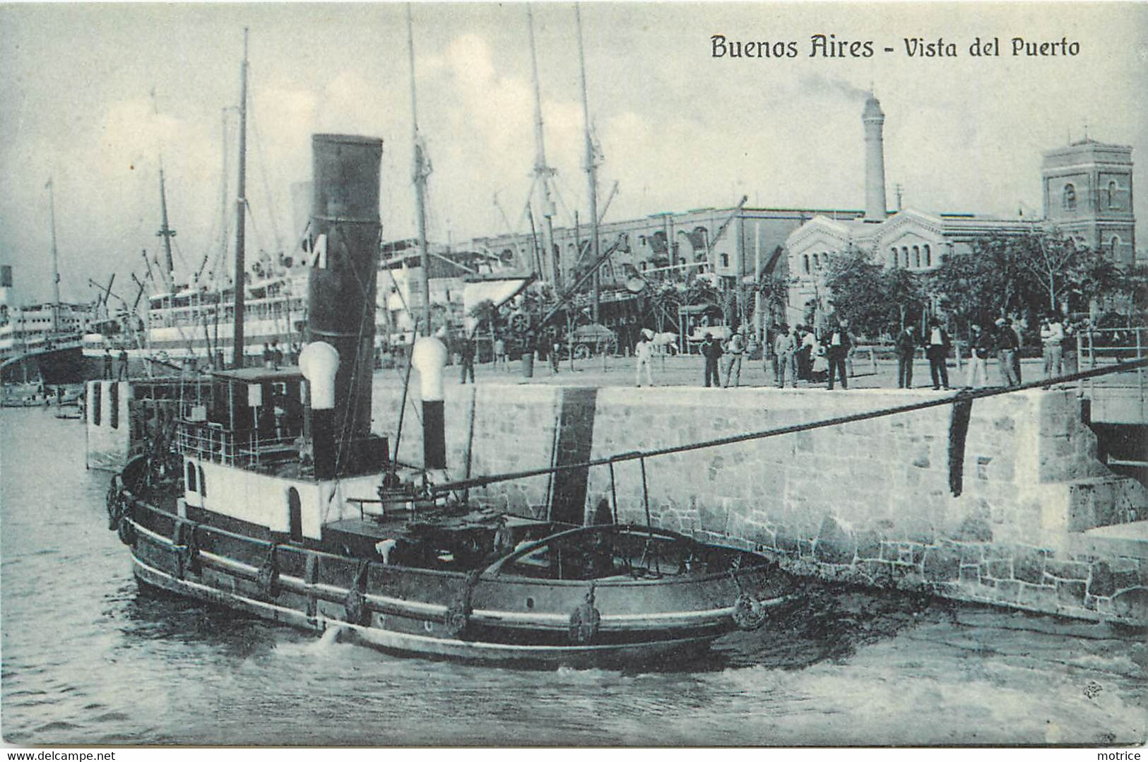 BUENOS AIRES - Vista Del Puerto, Un Remorqueur. - Remorqueurs