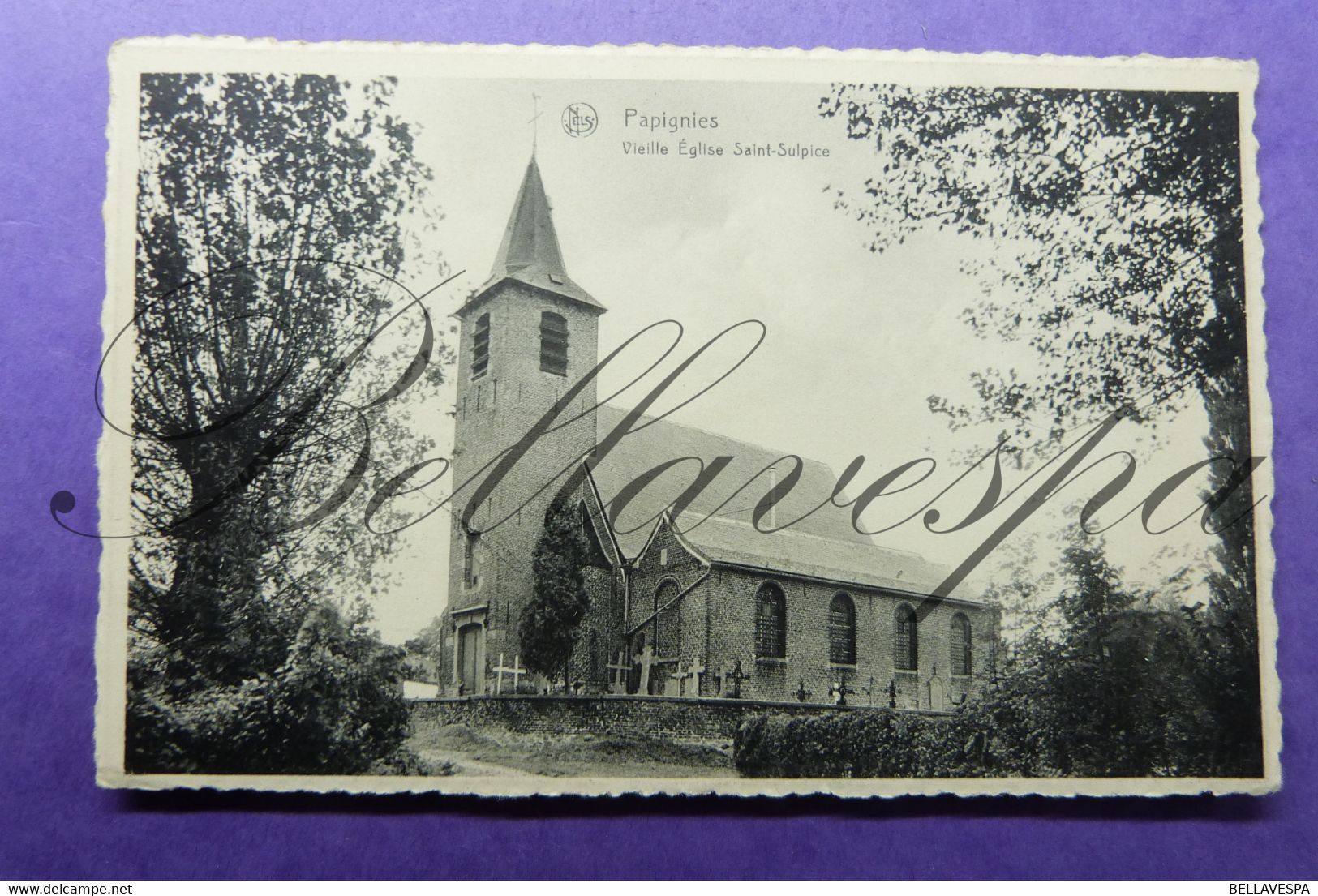 Papignies Eglise Saint Sulpice. Envoye Par La  Curé Papignie 1964 - Kapelle-op-den-Bos