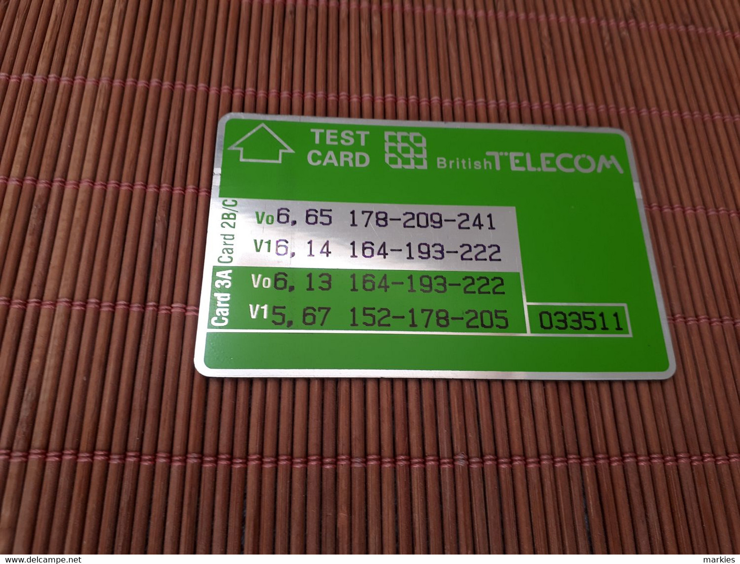 Landis & Gyr Service Card Very Good Condition Rare - BT Engineer BSK Service : Emissioni Di Test