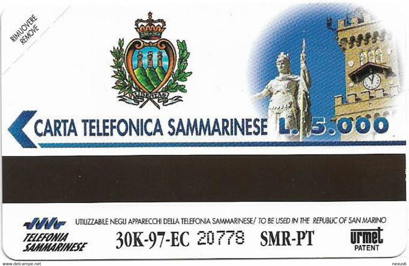 San Marino (URMET) - RSM-017 - Pronto, Chi Parla - Egypt - 04.1997, 5.000L, 30.000ex, Mint - Saint-Marin