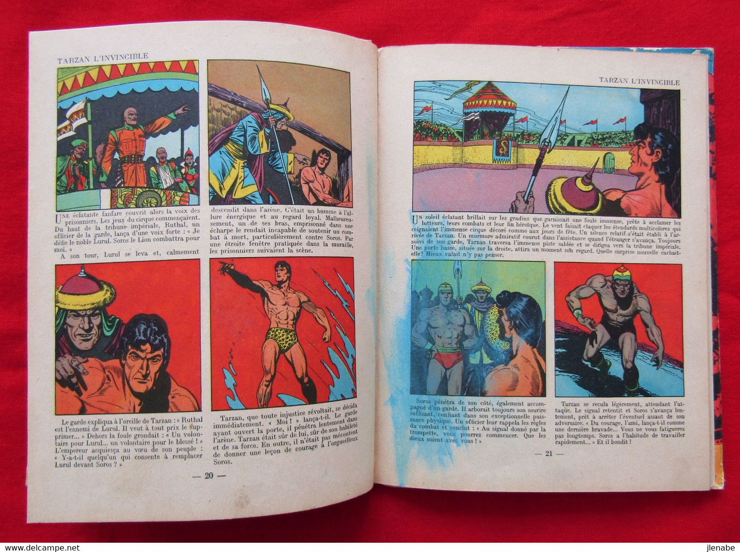 TARZAN L'INVINCIBLE Edition Originale de 1949 par HOGARTH