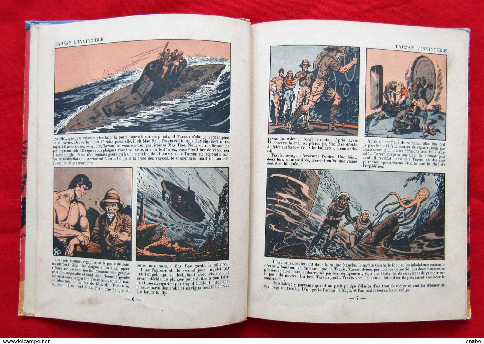 TARZAN L'INVINCIBLE Edition Originale de 1949 par HOGARTH
