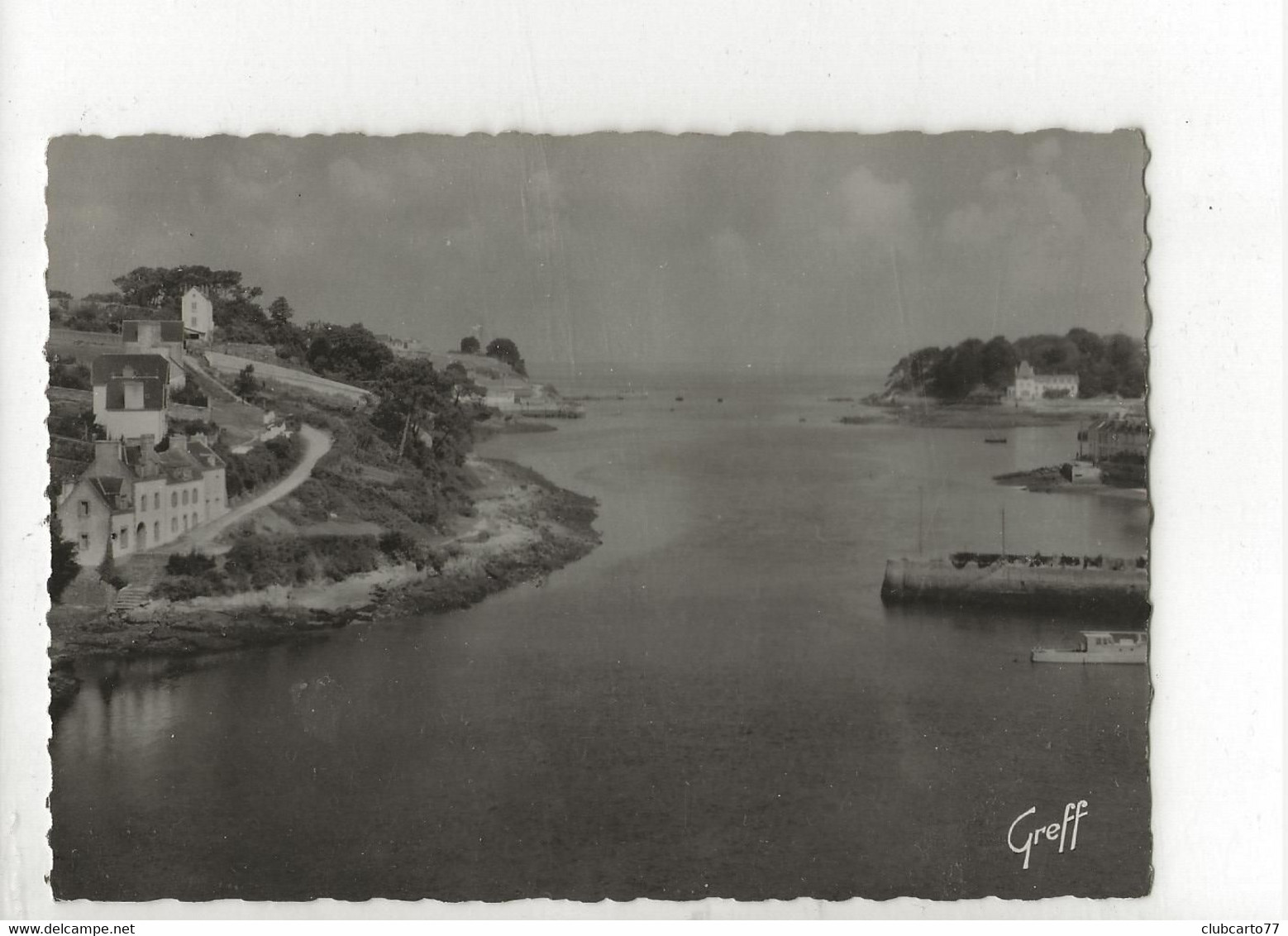 Douarnenez (29) : Vue Générale Aérienne Du Quartier De L'estuaire De Paul David En 1950 GF. - Douarnenez