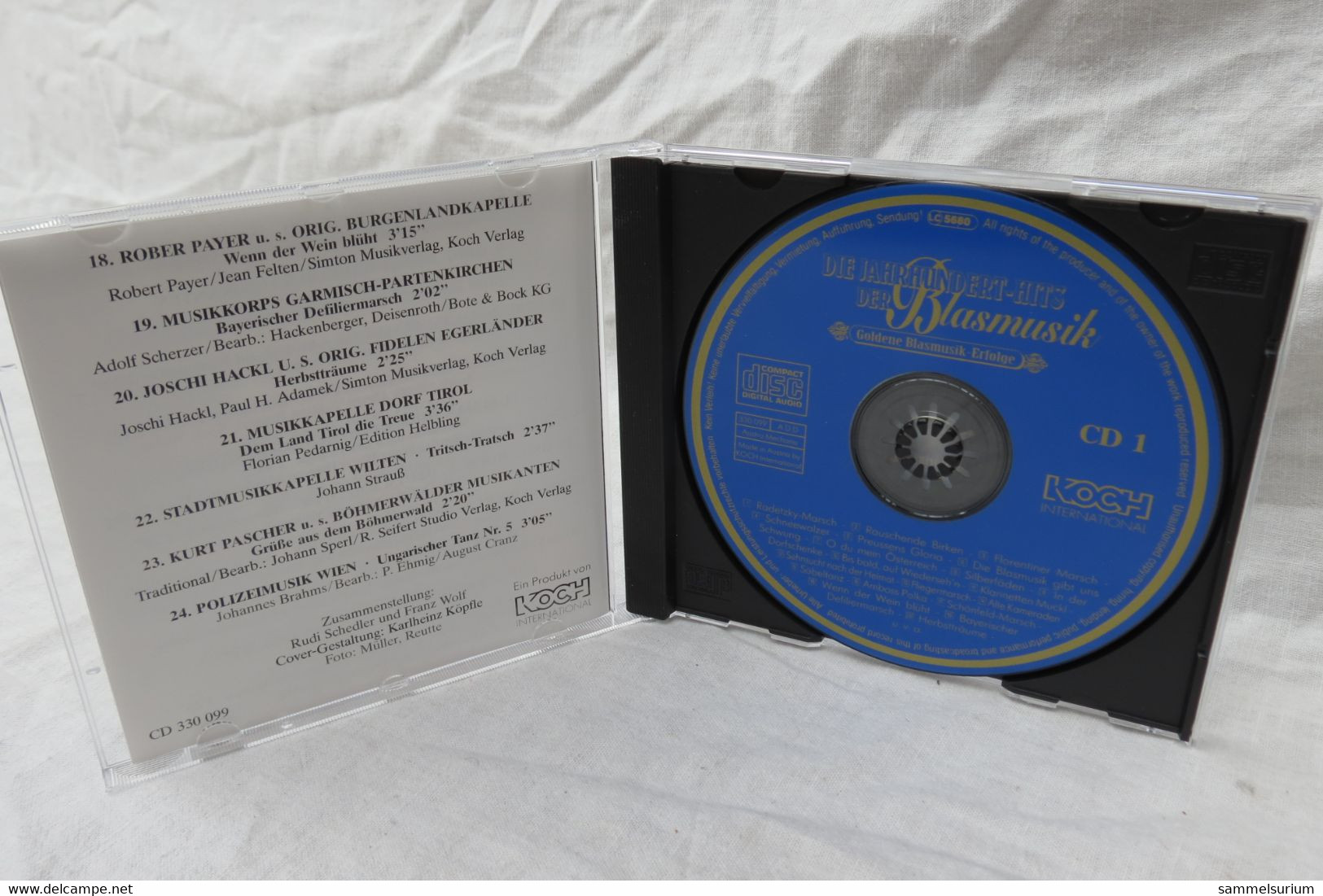 CD "Die Jahrhundert-Hits Der Blasmusik" Goldene Blasmusik-Erfolge 24 Hits, CD 1 - Instrumentaal