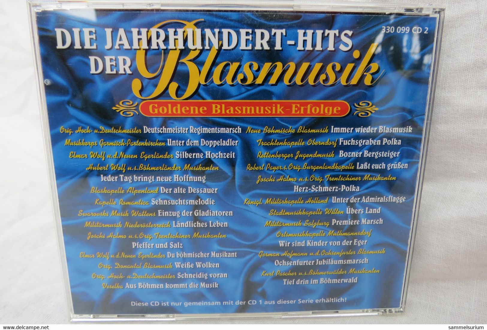 CD "Die Jahrhundert-Hits Der Blasmusik" Goldene Blasmusik-Erfolge 24 Hits, CD 2 - Instrumental