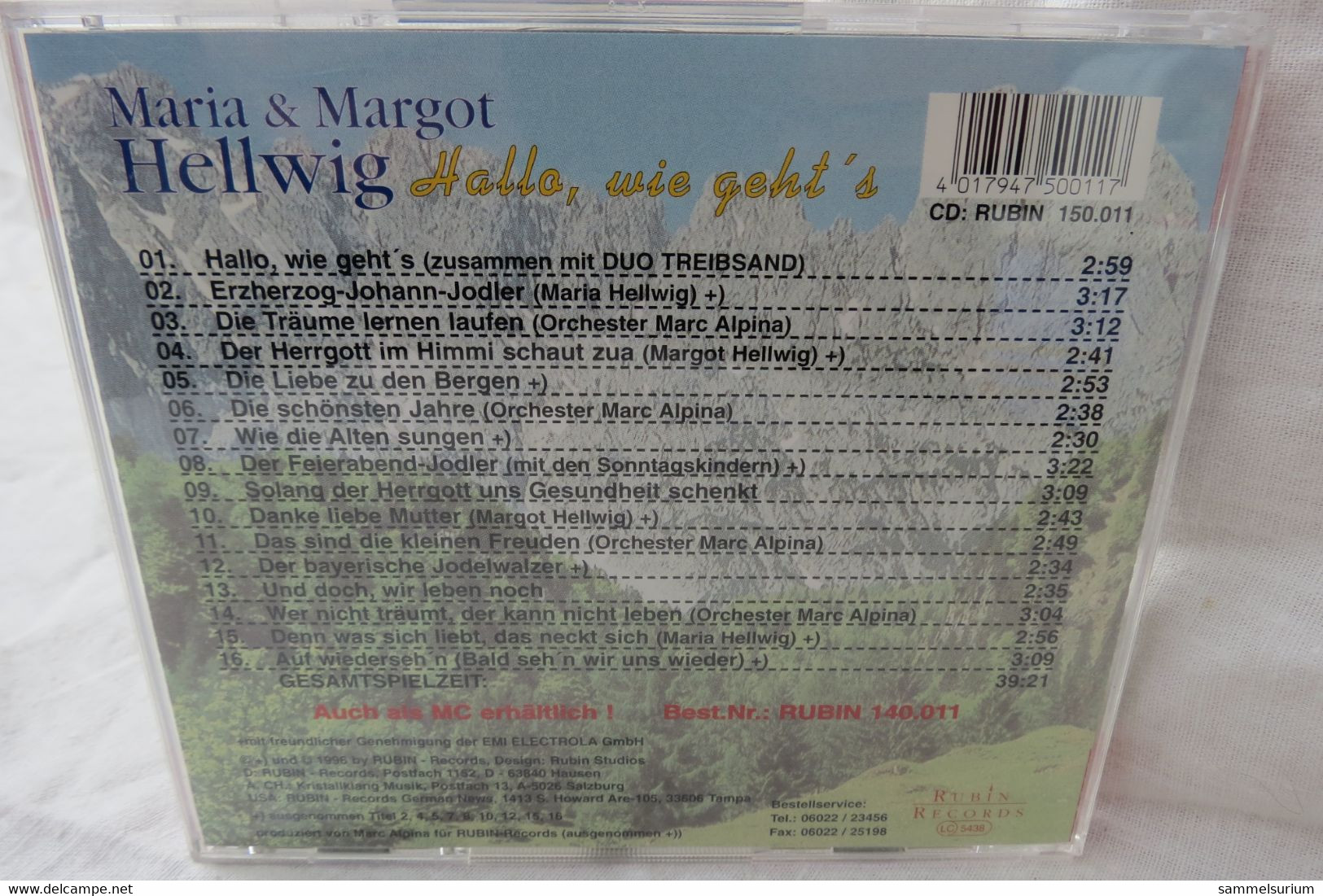 CD "Maria & Margot Hellwig" Hallo, Wie Geht's (limitierte Auflage) - Otros - Canción Alemana