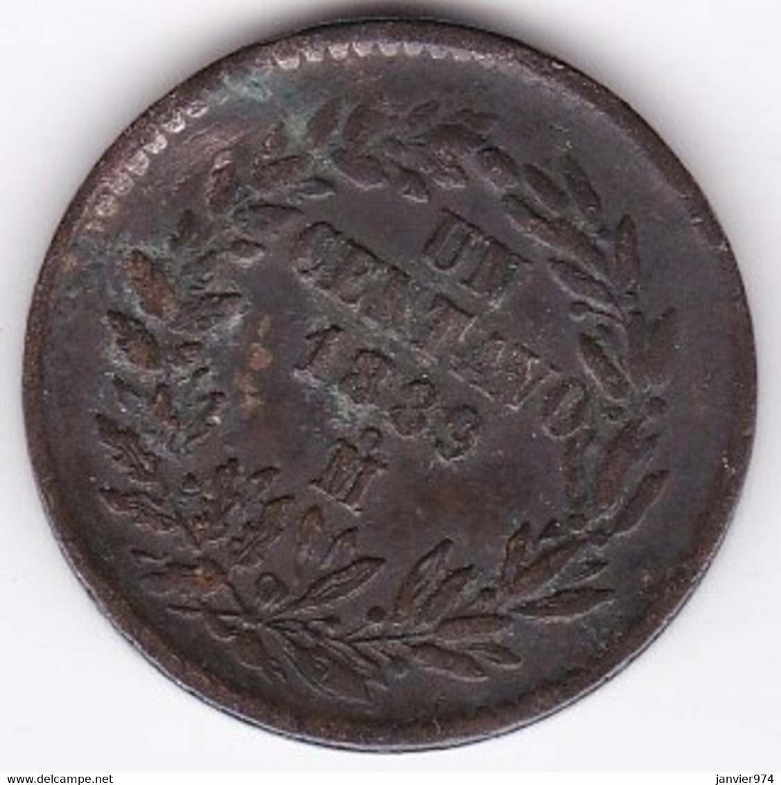 Mexique 1 Centavo 1889 Mo, En Cuivre, KM# 391 - Mexico