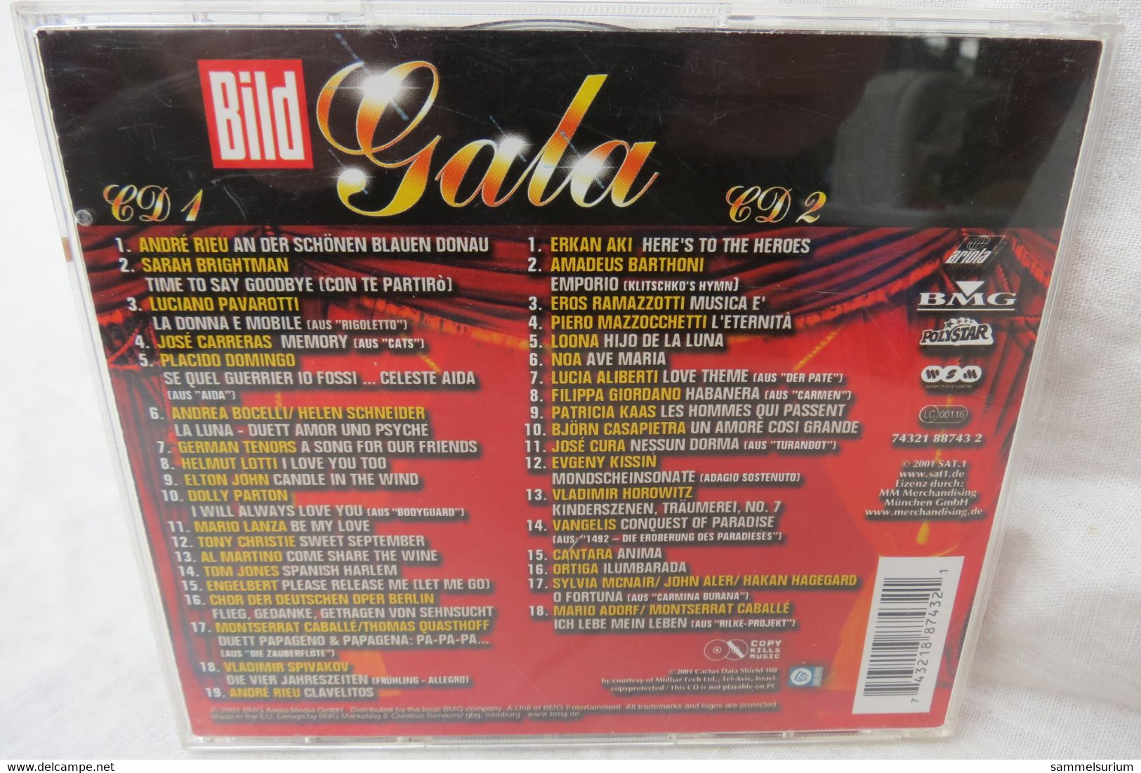 2 CDs "Bild Gala" Div. Interpreten - Hit-Compilations