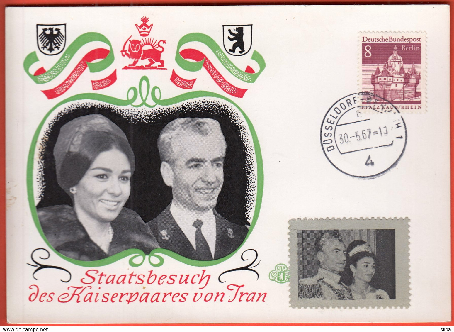 Germany Dusseldorf 1967 / Staatsbesuch Des Kaiserpaares Von Iran, State Visit Of The Imperial Couple Of Iran - Covers & Documents