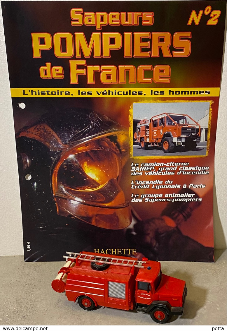 Sapeurs Pompiers De France N*2/ Camion-Citerne Rural CCR/ Solido / Avec Fascicule Sans Boîte D’origine / Vendu En L’état - Autres & Non Classés