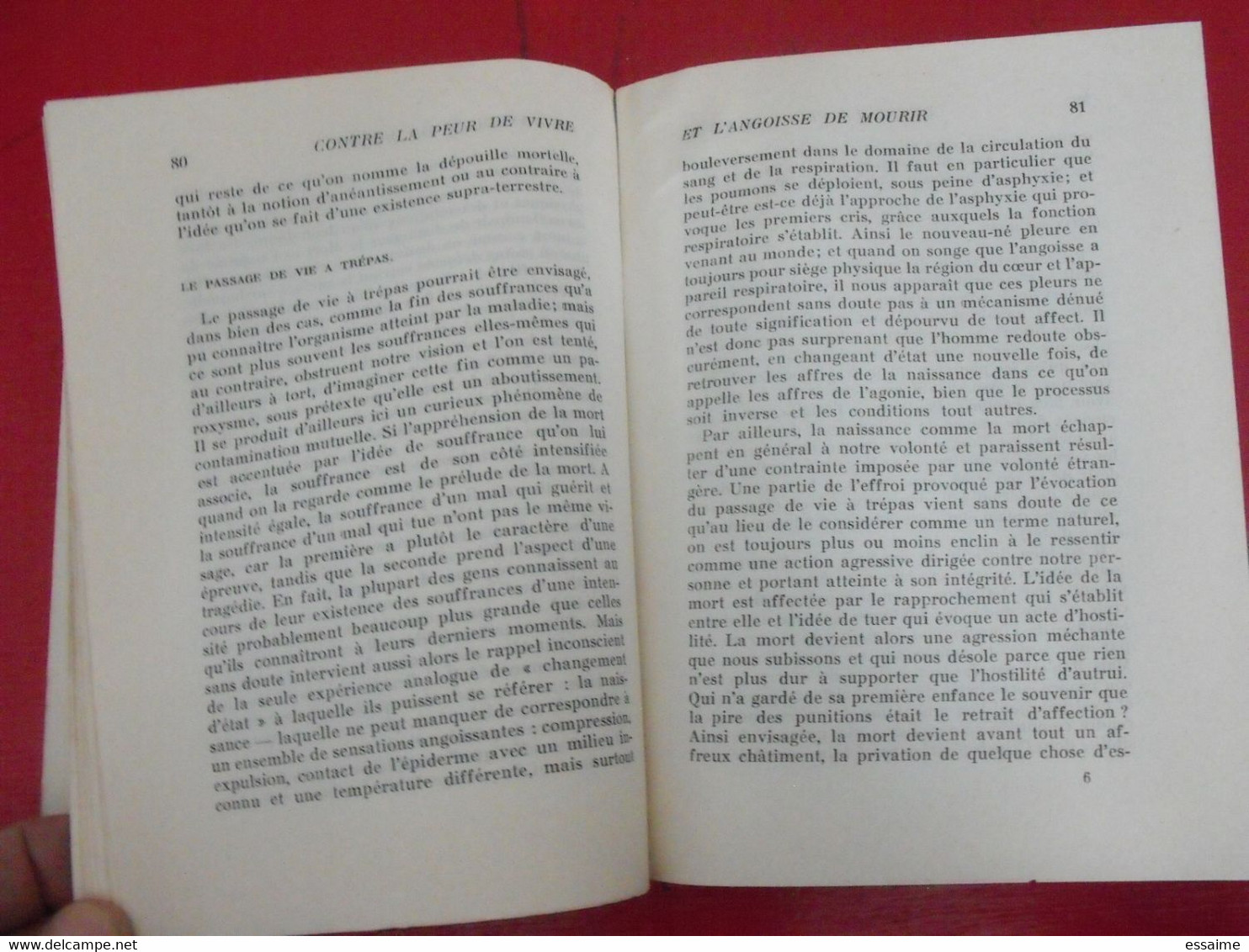 Contre La Peur De Vivre Et L'angoisse De Mourir. André Berge. Grasset 1963. Dédicace, Autographe - Livres Dédicacés