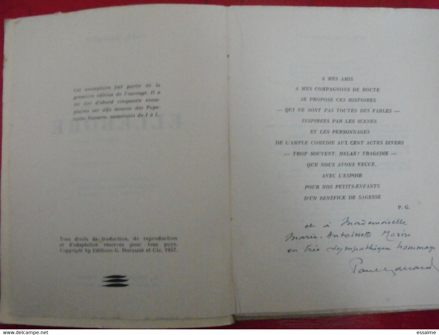 Ellebore. Paul Galland. Poésie. Durassié 1957. Dédicace De L'auteur. Autographe - Livres Dédicacés