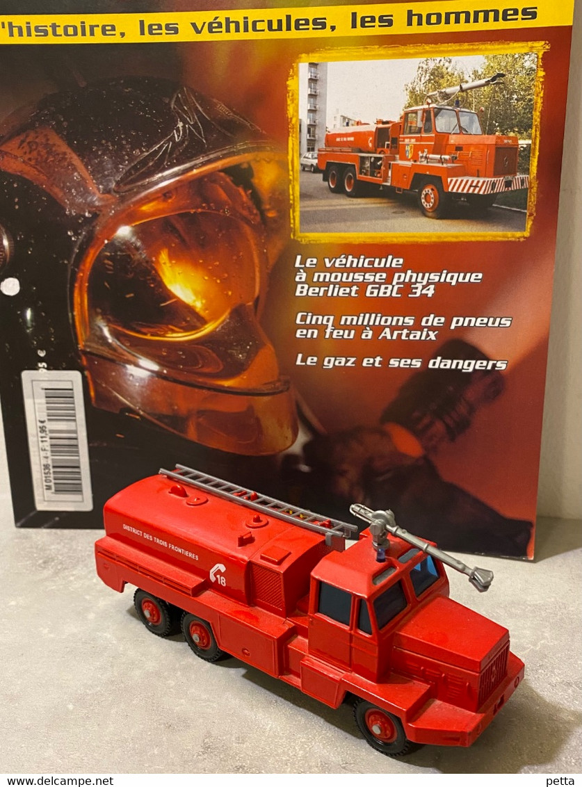 Sapeurs Pompiers De France N*4/ Berliet-Camiva Lance Mousse / Avec Fascicule Sans Boîte D’origine / Vendu En L’état - Sonstige & Ohne Zuordnung