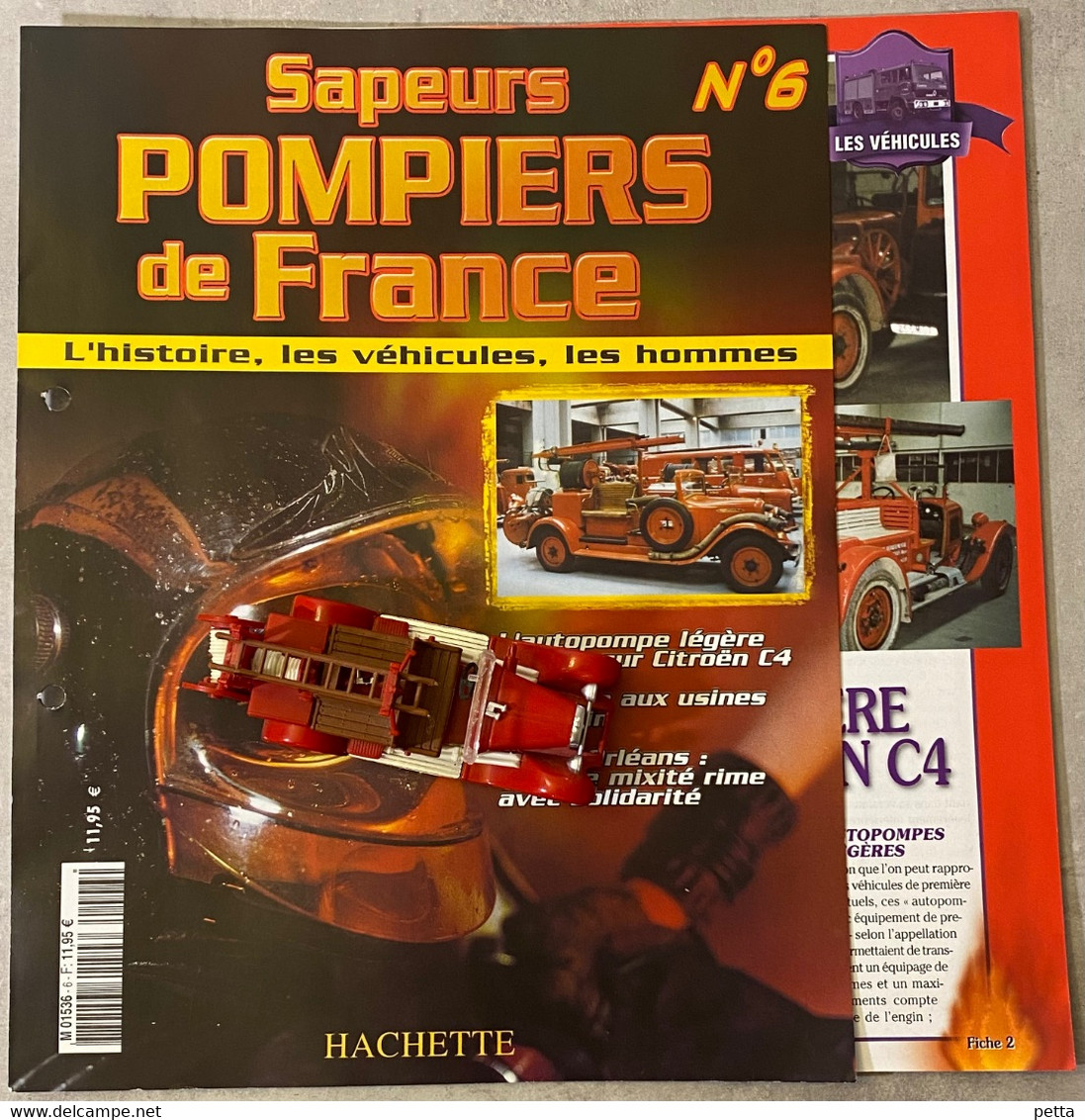 Sapeurs Pompiers De France N*6/ Autopompe Solido / Avec Fascicule Sans Boîte D’origine / Vendu En L’état - Other & Unclassified