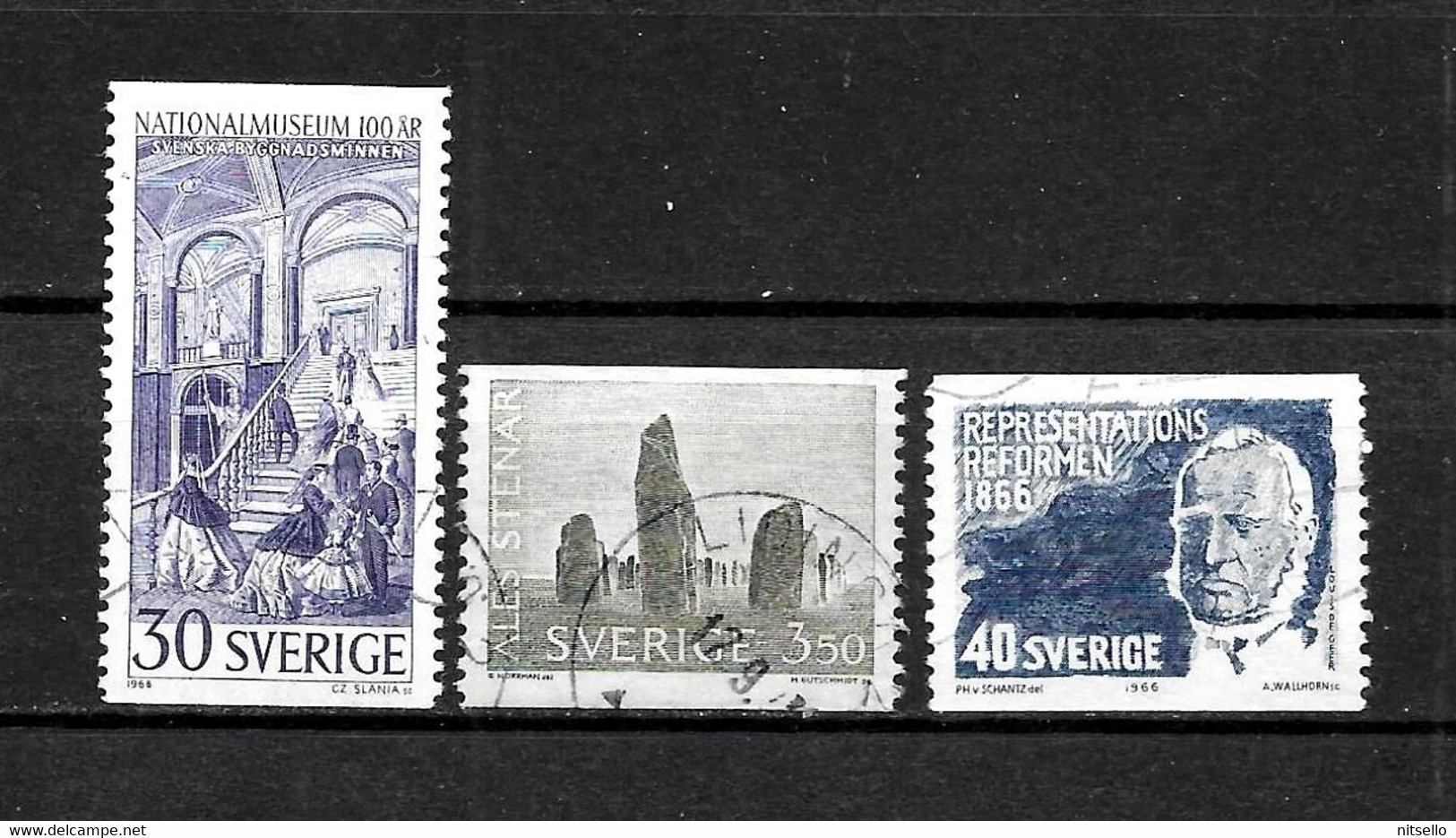 LOTE 1432  ///  SUECIA      YVERT Nº: 536+538+539  ¡¡¡ OFERTA - LIQUIDATION - JE LIQUIDE !!! - Used Stamps