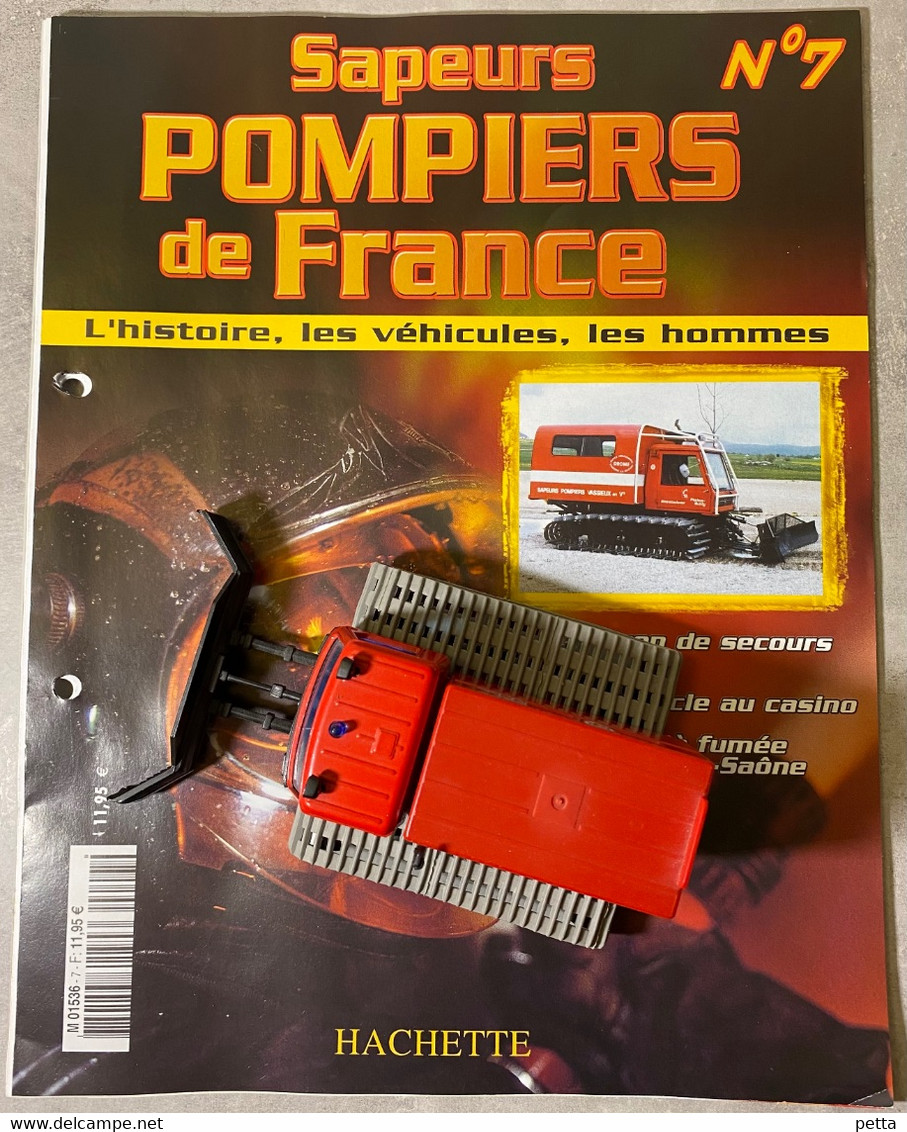 Sapeurs Pompiers De France N*7 / Dameur De Piste / Solido / Avec Fascicule Sans Boîte D’origine / Vendu En L’état - Sonstige & Ohne Zuordnung
