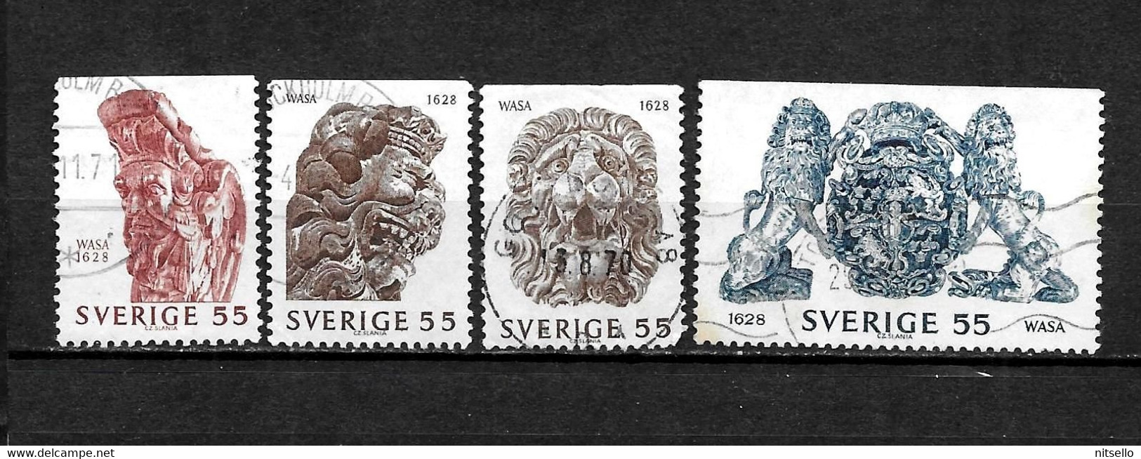 LOTE 1432  ///  SUECIA      YVERT Nº: 625/626+627+629       ¡¡¡ OFERTA - LIQUIDATION - JE LIQUIDE !!! - Used Stamps