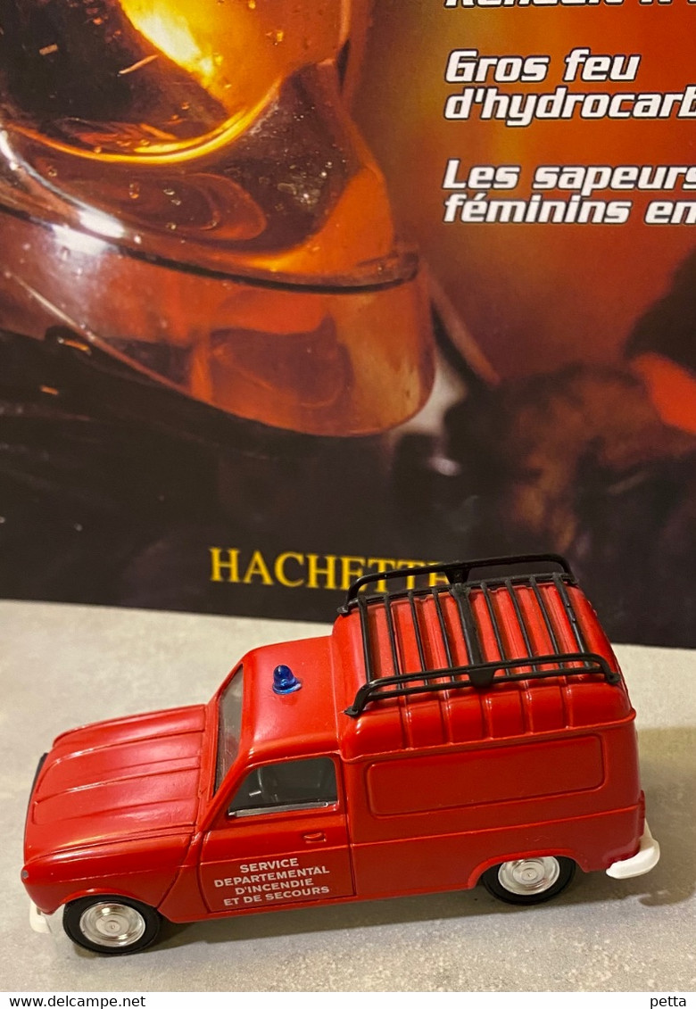 Sapeurs Pompiers De France N*9 / Renault R4 De Liaison / Solido / Avec Fascicule Sans Boîte D’origine / Vendu En L’état - Andere & Zonder Classificatie