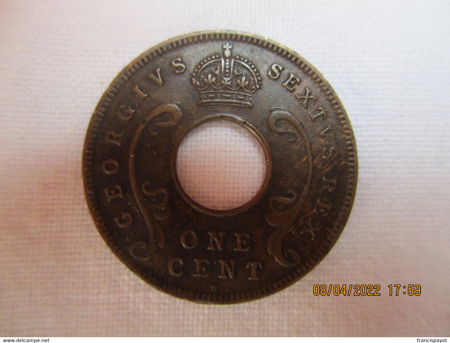 East Africa: 1 Cent 1952 - British Colony