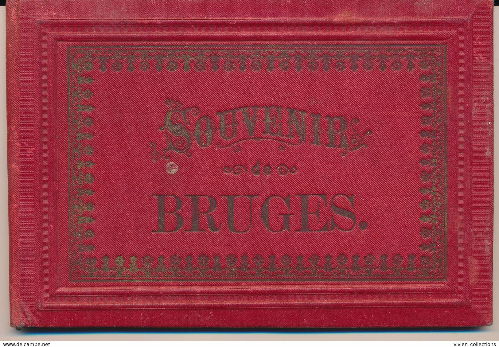 Belgique Carnet Luxe Toilé Souvenir De Bruges Librairie Matyn Souers - Brugge