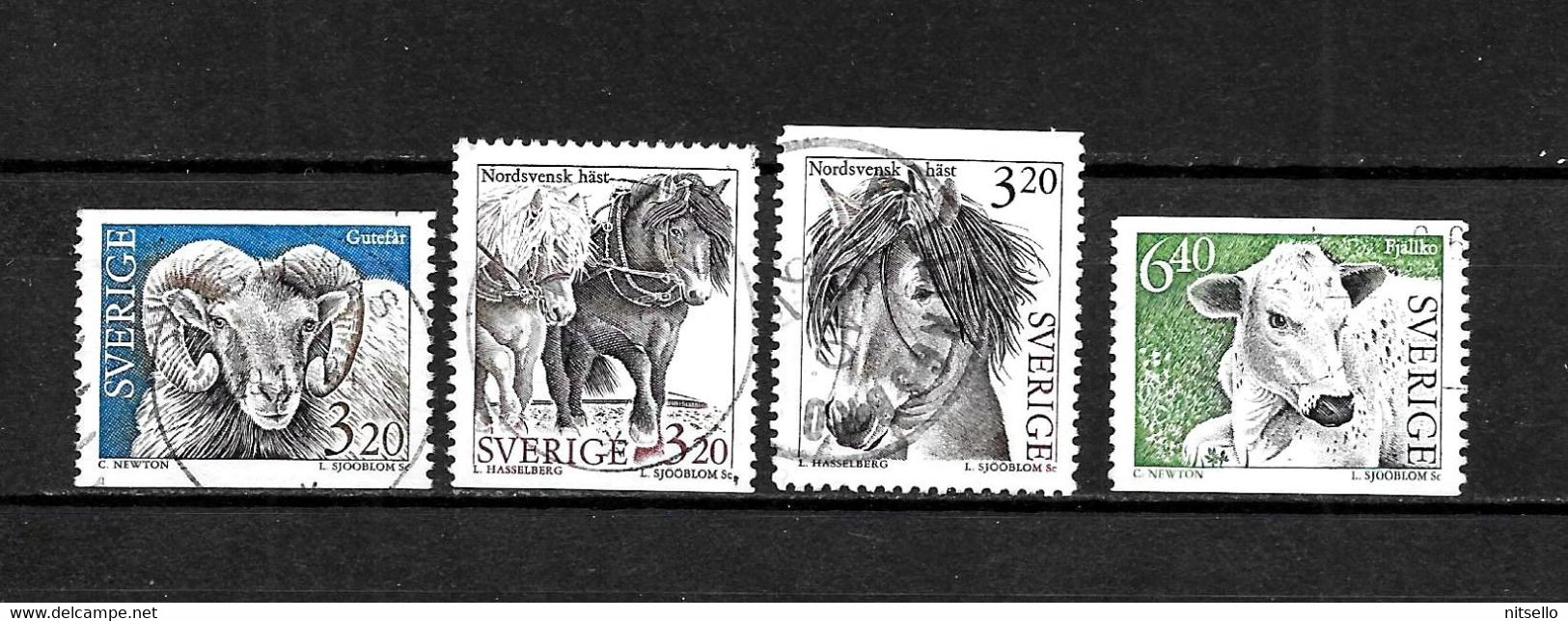 LOTE 1432 A  ///  SUECIA      YVERT Nº: 1786/1789    ¡¡¡ OFERTA - LIQUIDATION - JE LIQUIDE !!! - Used Stamps
