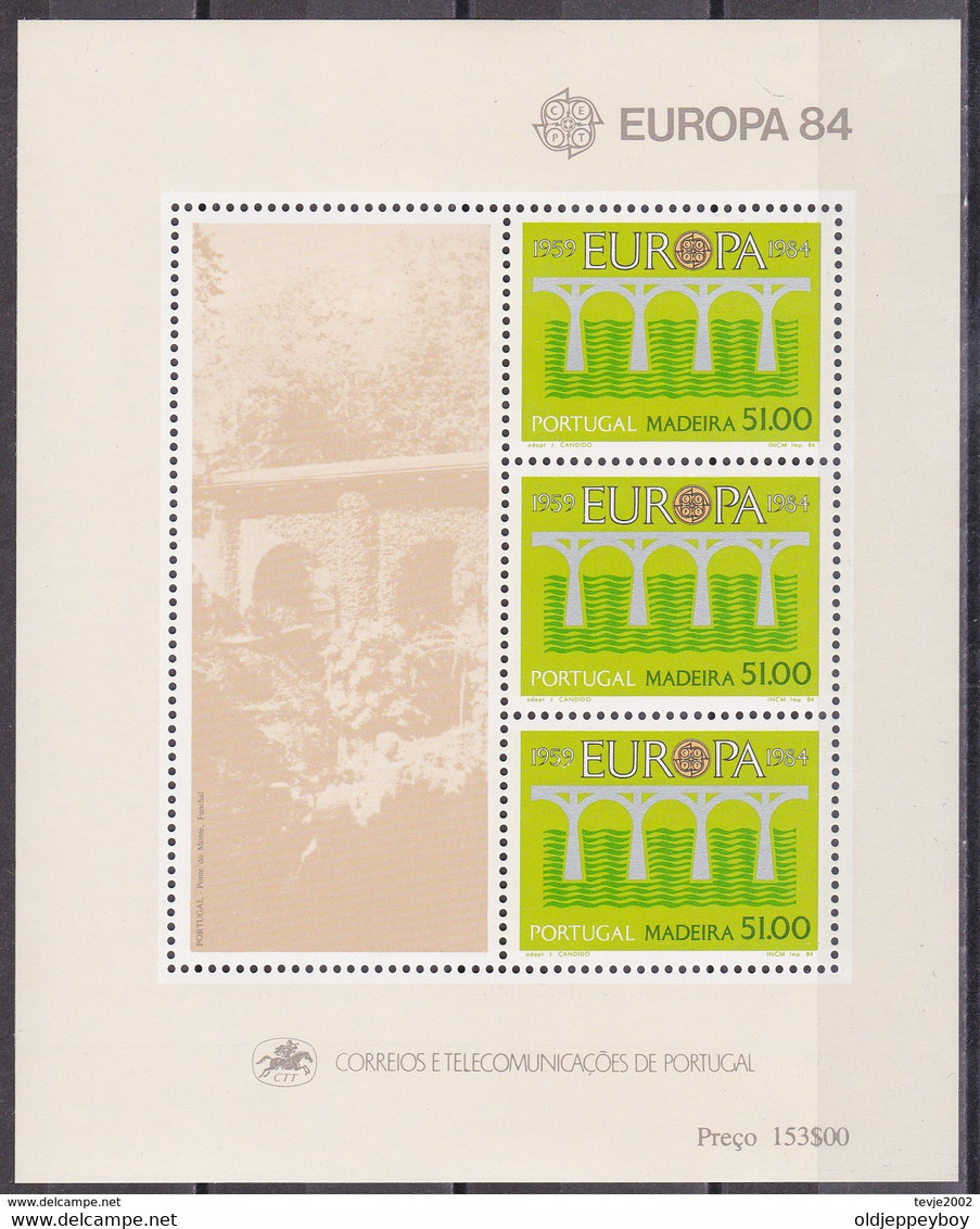 PORTUGAL MADEIRA Block 5, Postfrisch **, 25 Jahre Europäische Konferenz Für Das Post- Und Fernmeldewesen 1984 MNH** - 1984