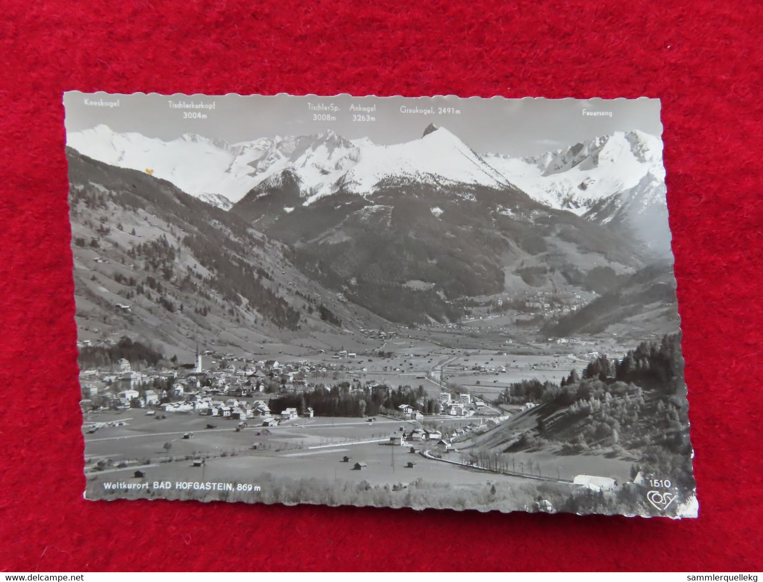 AK: Echtfoto - Bad Hofgastein, Gelaufen 1961 (Nr.3721) - Bad Hofgastein