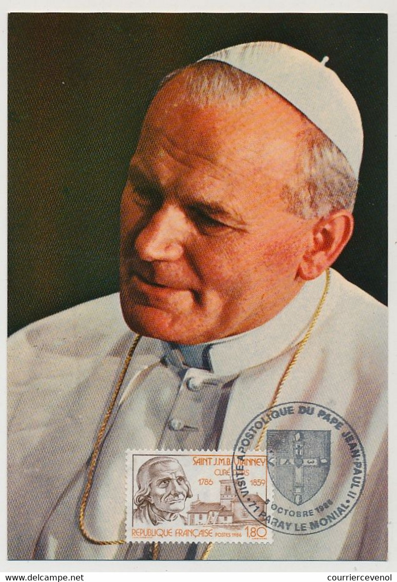 FRANCE - 6 Documents "Visite Du Pape Jean Paul II" En France - 1986 - Christentum