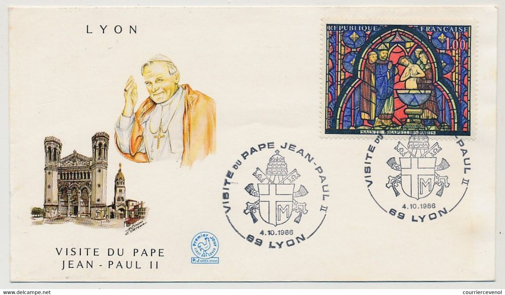 FRANCE - 6 Documents "Visite Du Pape Jean Paul II" En France - 1986 - Christianisme