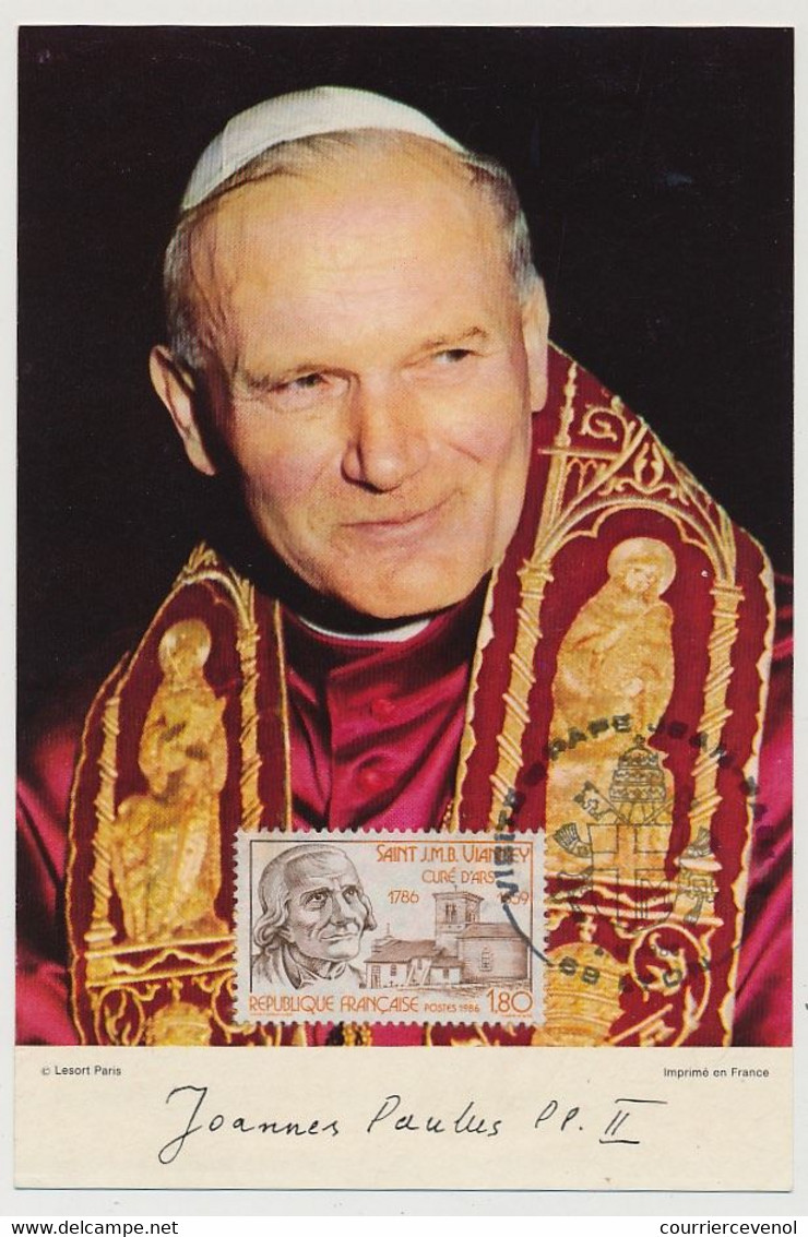 FRANCE - 6 Documents "Visite Du Pape Jean Paul II" En France - 1986 - Cristianesimo
