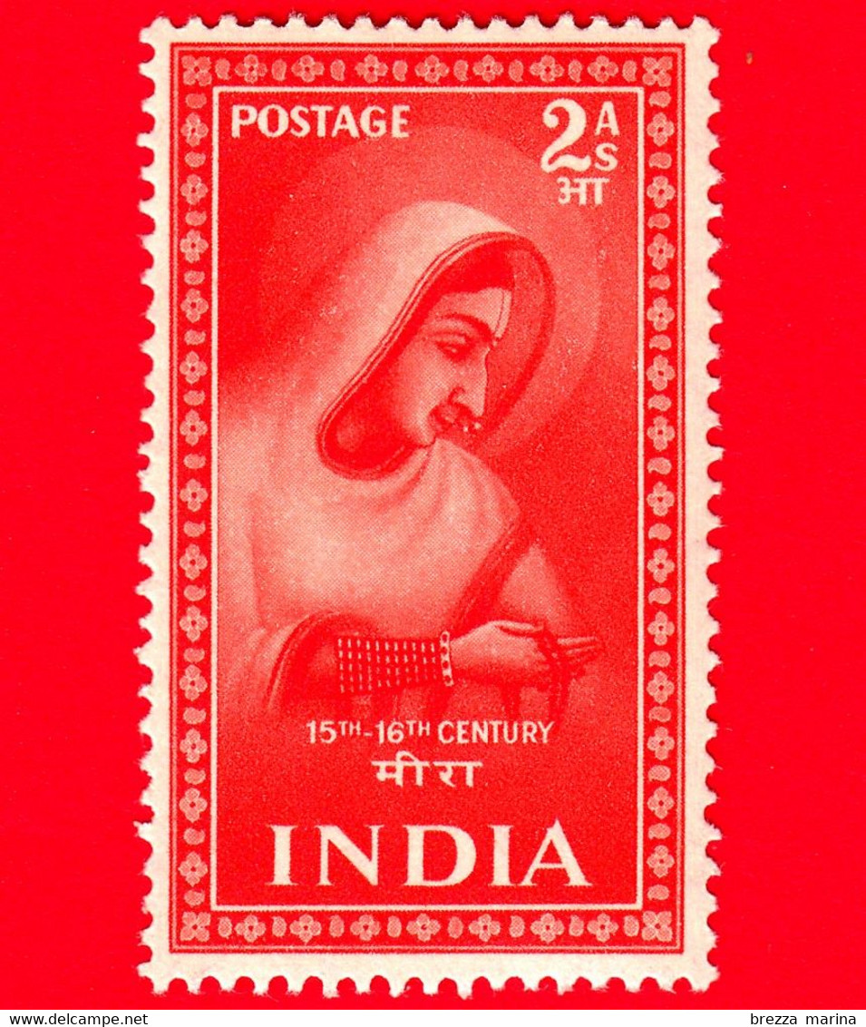 Nuovo - MNH - INDIA - 1952 - Poeti E Santi Indiani - Meera - 2 A - Nuevos